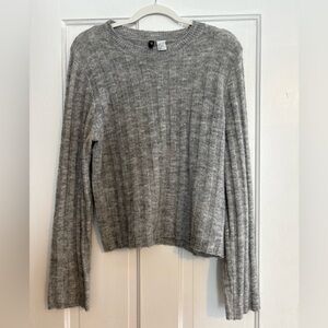 Divided Light Gray Knit Top